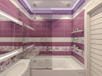 Różowa łazienka - pomysł na łazienkę dla kobiety